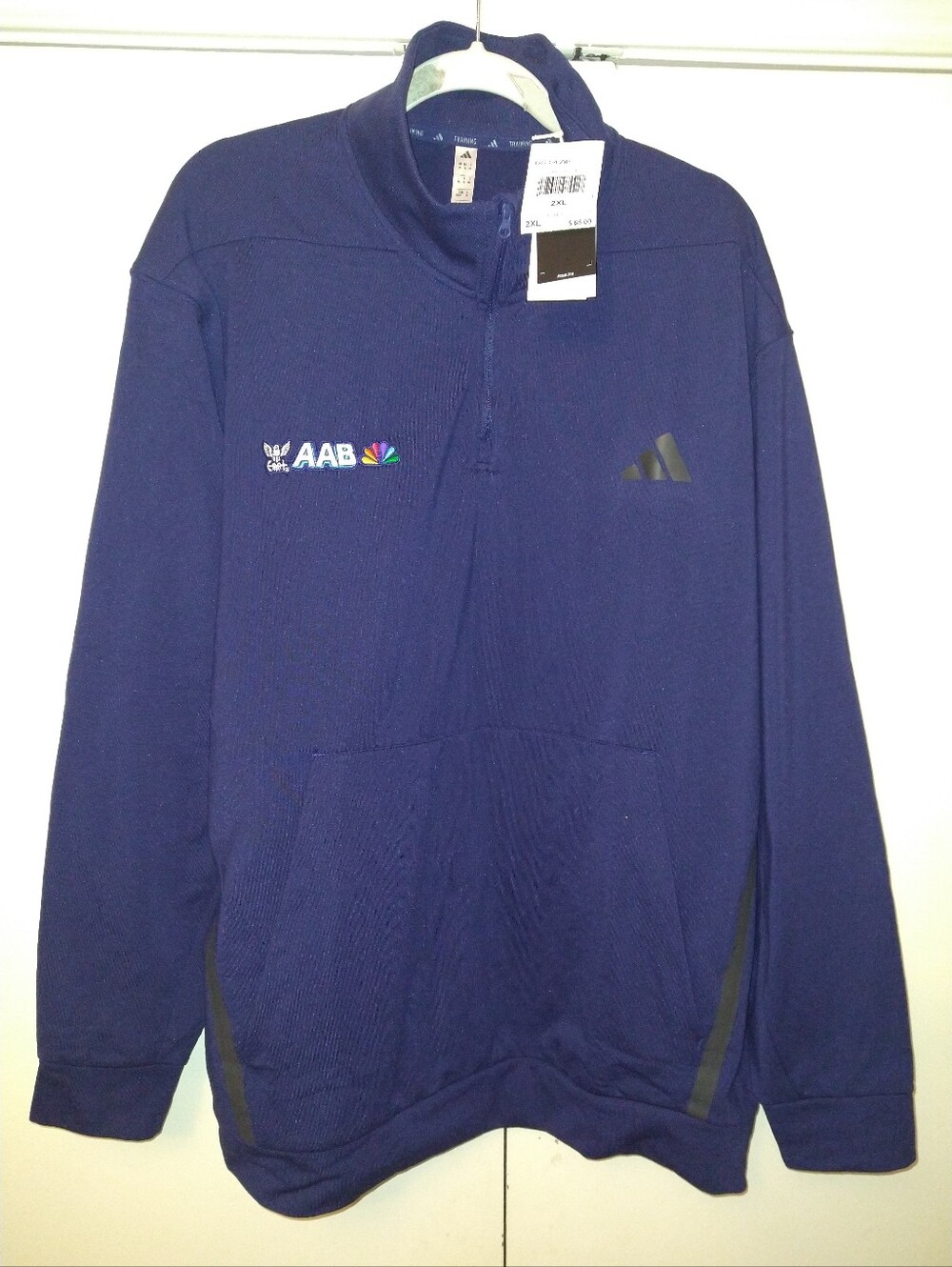 NWT Adidas Training GG 1/4 Zip ClimaWarm Pullover Men's sz 2XL W/Logo.